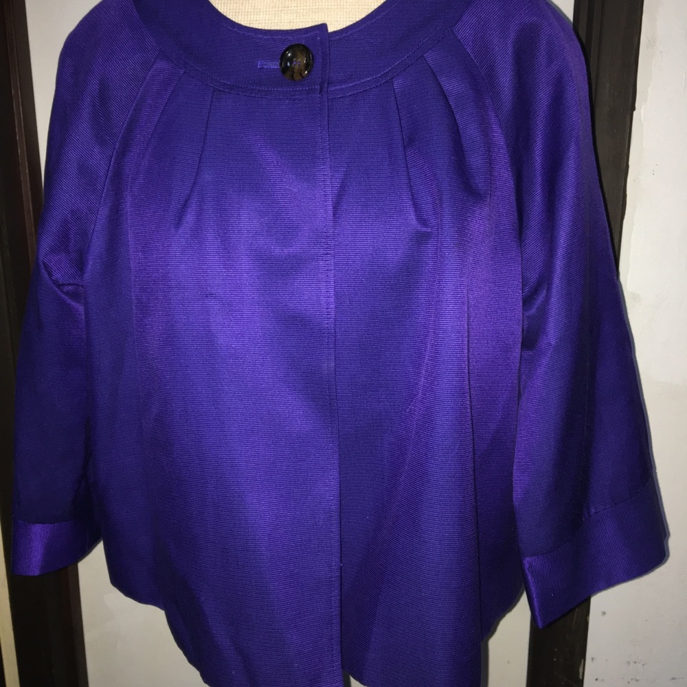 Gorgeous purple swing jacket!